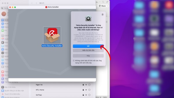 Nhấn bắt đầu quá trình cài đặt