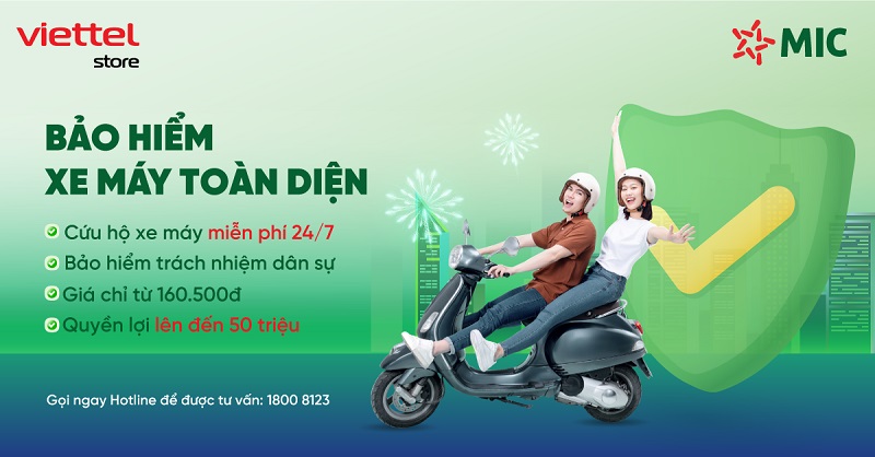 Bảo hiểm xe máy toàn diện MIC