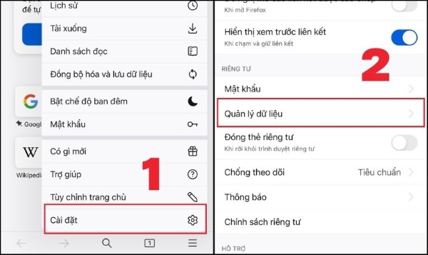Chọn Data Management