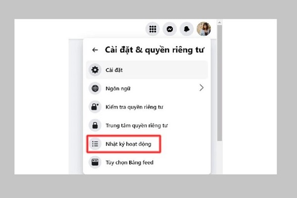 Chọn Nhật ký hoạt động