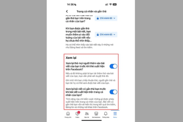 Bật tính năng Xem lại bài viết 