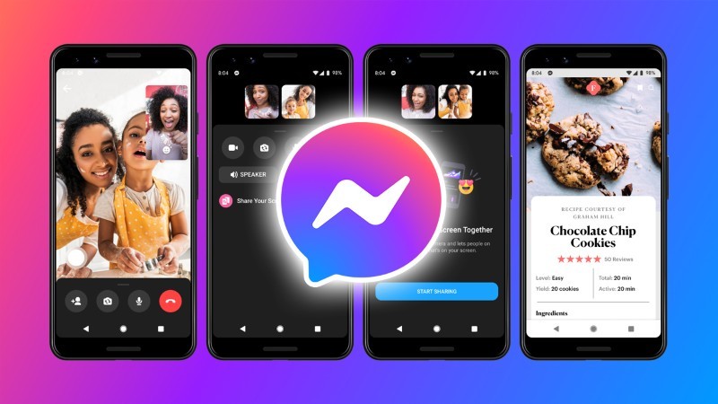 cách chia sẻ màn hình khi gọi messenger