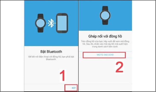 Tiến hành ghép đôi điện thoại và đồng hồ