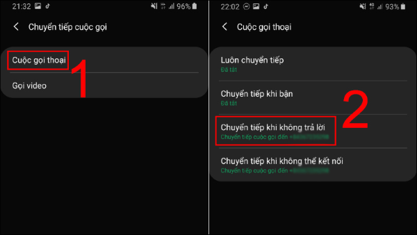 Nhấn vào Cuộc gọi thoại