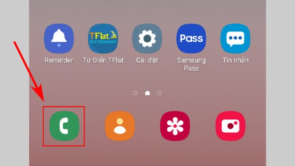 Chọn ứng dụng Điện thoại