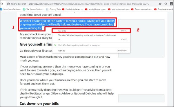 Nhấn Submit để có thể copy dễ dàng