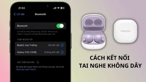 Để tai nghe và điện thoại trong phạm vi bán kính 10m