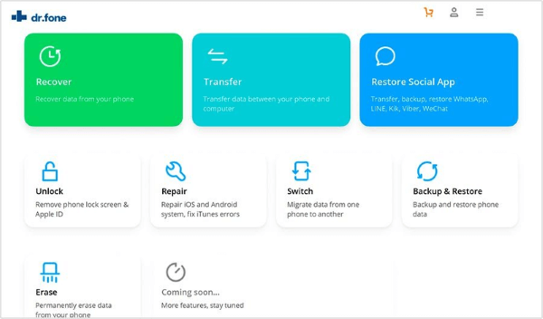 Tải phần mềm Wondershare Dr.Fone về máy