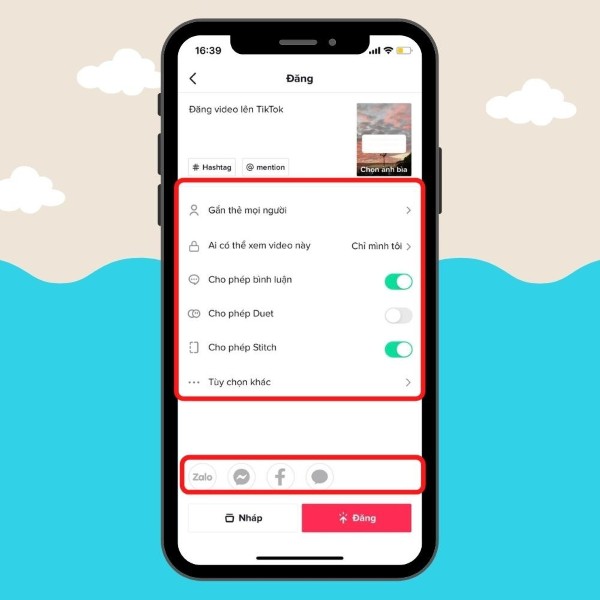 Thiết lập quyền riêng tư cho video