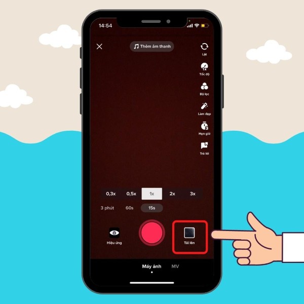 Chọn “Tải lên”