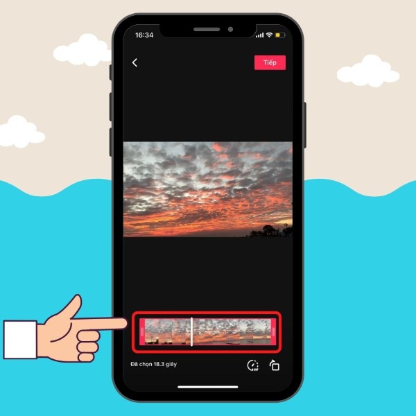 Tùy chỉnh tại giao diện cắt chỉnh video