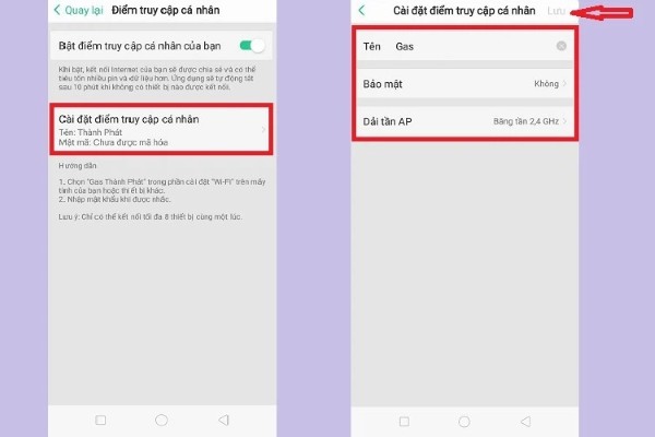 Đổi tên mạng (SSID) và mật khẩu bảo mật 