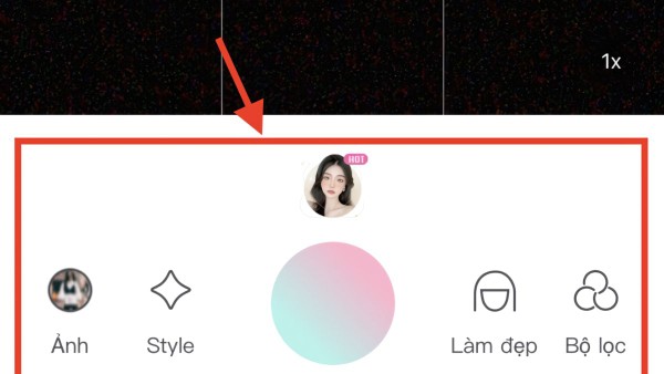 Tùy chọn chỉnh sửa ảnh hoặc chụp ảnh mới