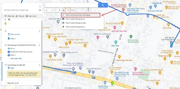 Thêm đường kẻ hoặc hình dạng