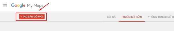 Nhấn + TẠO BẢN ĐỒ MỚI 