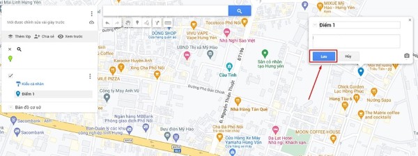 Điền tên và mô tả rồi chọn Lưu