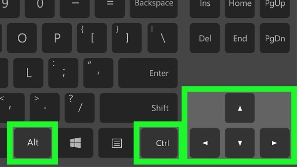 Hãy sử dụng các tổ hợp phím để xoay màn hình máy tính