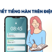 cài bàn phím tiếng hàn