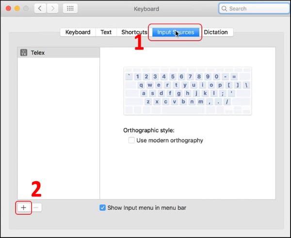 Chọn Input Sources (Nguồn nhập liệu)