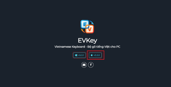 Chọn “Tải EVKey cho macOS”