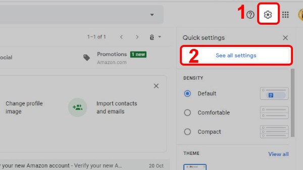 Nhấn “Xem tất cả chế độ cài đặt” (See all settings)