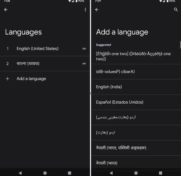 Chọn Thêm ngôn ngữ (Add a language)