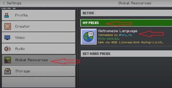 Chọn Cài đặt > Ngôn ngữ (Language)