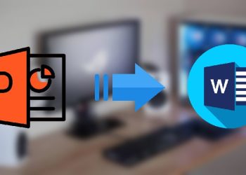 chuyển file powerpoint sang word