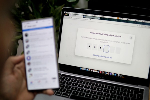 Nhập mã đồng bộ tin nhắn Messenger khi đăng nhập trên thiết bị mới