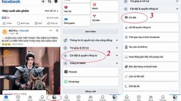 Nhấn chọn “Cài đặt”