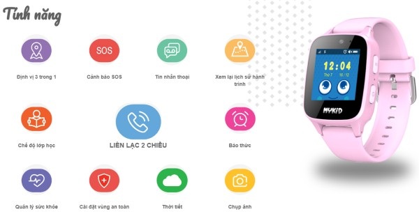 MyKID tích hợp rất nhiều tính năng sử dụng hữu ích