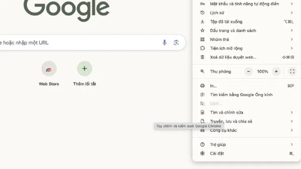 Nhấn biểu tượng ba chấm dọc