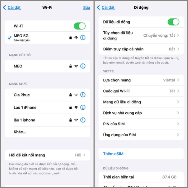 Đổi sang mạng Wi-Fi khác mạnh hơn hoặc dùng 4G/5G