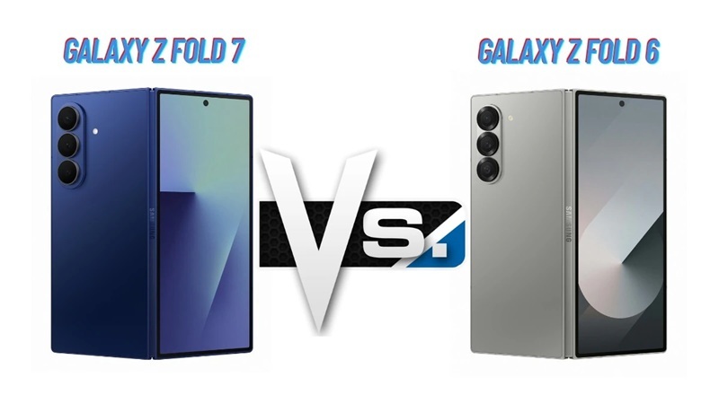 So sánh thiết kế điện thoại Samsung Galaxy Z Fold 7 vs Z Fold 6
