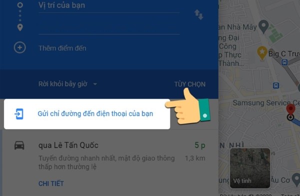 Chọn gửi thông tin qua Email hoặc điện thoại