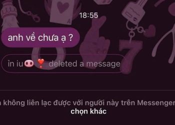 hiện không liên lạc được với người này trên messenger