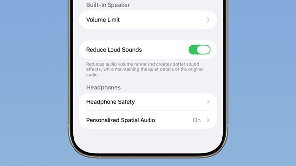Tính năng Giảm âm thanh lớn