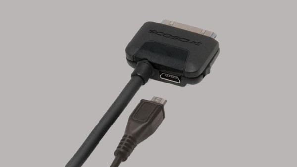 Kết nối đầu chuyển vào cổng sạc của iPad và máy chiếu qua cổng HDMI hoặc VGA