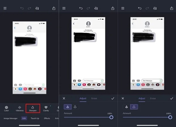 Tùy chỉnh tăng độ sắc nét đến mức tối đa