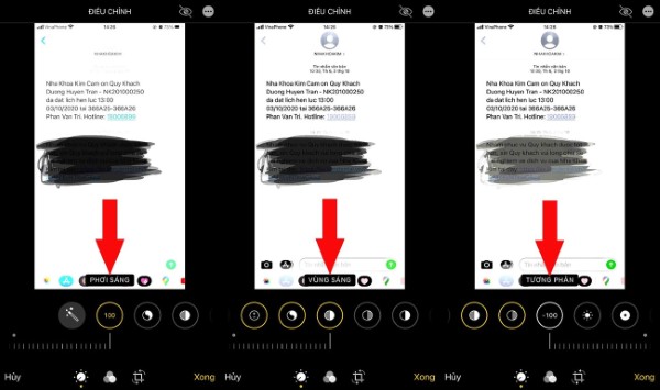 Giảm Contrast tới mức thấp nhất