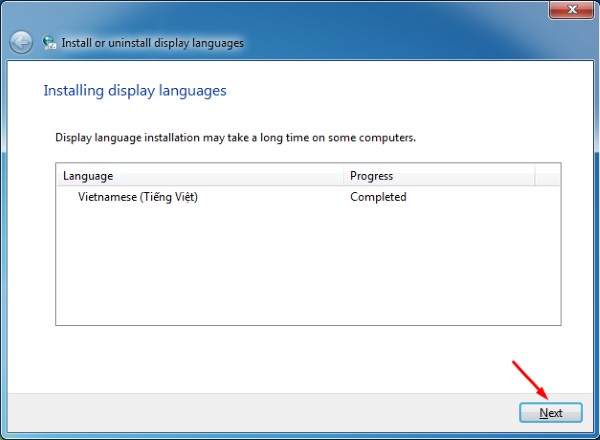 Chọn Next rồi chọn Finish
