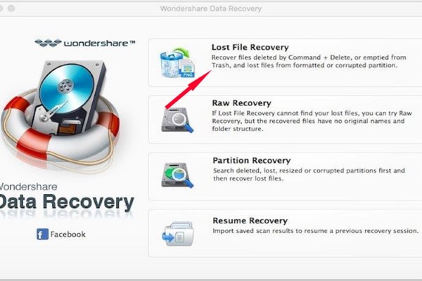 Chọn Lost File Recovery