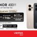 Hotsale mở bán HONOR 400 5G – Đỉnh AI, nét thần thái, nhận ngay bộ quà tặng giới hạn