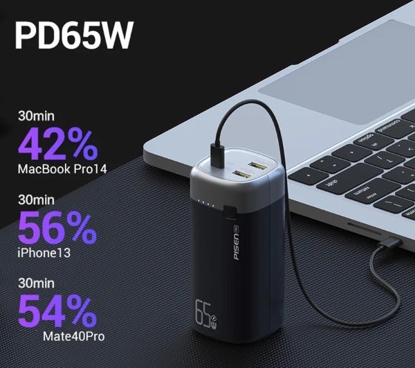 Sạc dự phòng Pisen Pro DY118 20000mAh 65W