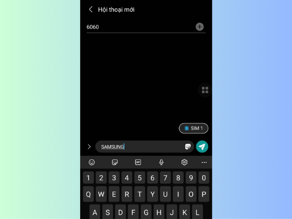 Soạn SAMSUNG gửi tới 6060