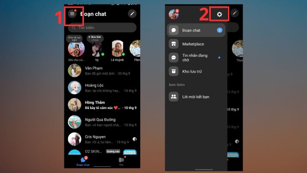 Truy cập vào Cài đặt
