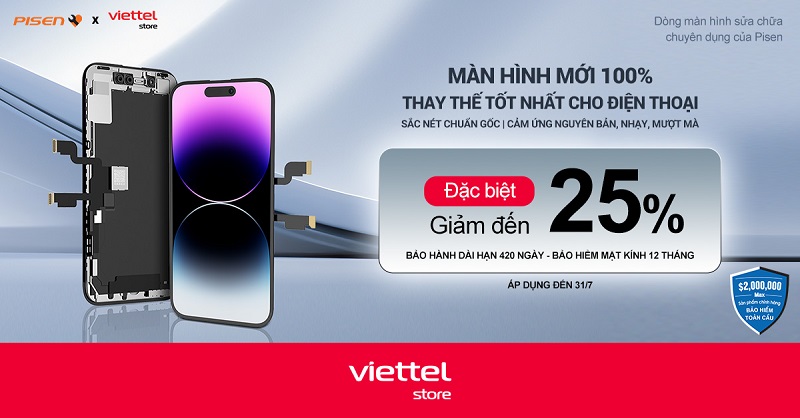 Màn hình mới 100% – Thay thế tốt nhất cho điện thoại – Đặc biệt giảm đến 25% tại Viettel Store