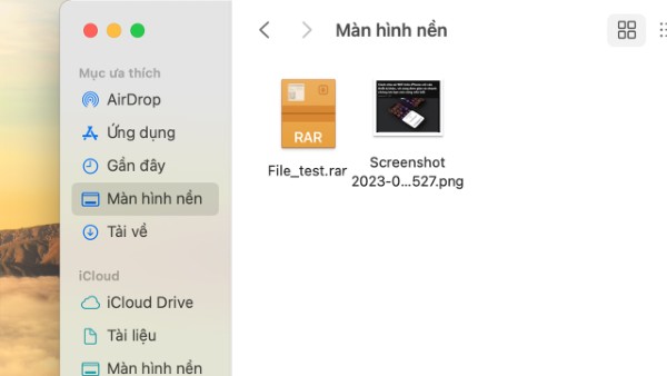 Tệp được giải nén sẽ nằm ngay tại thư mục chứa file gốc