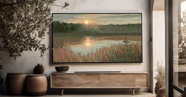 Mức tiêu thụ điện của tivi tranh không quá đáng kể