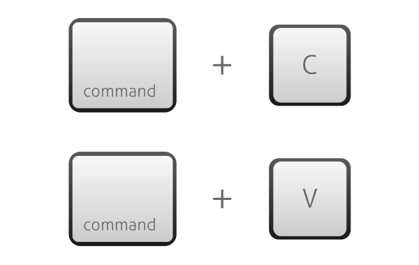 Tổ hợp copy dữ liệu trên máy tính Macbook